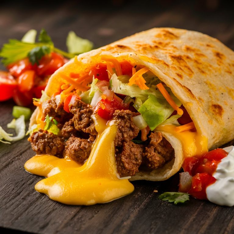 Loaded Taco-Stuffed Cheesy Pockets: A Flavorful Fusion