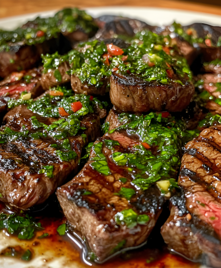 Easy Grilled Steak with Chimichurri Sauce Recipe