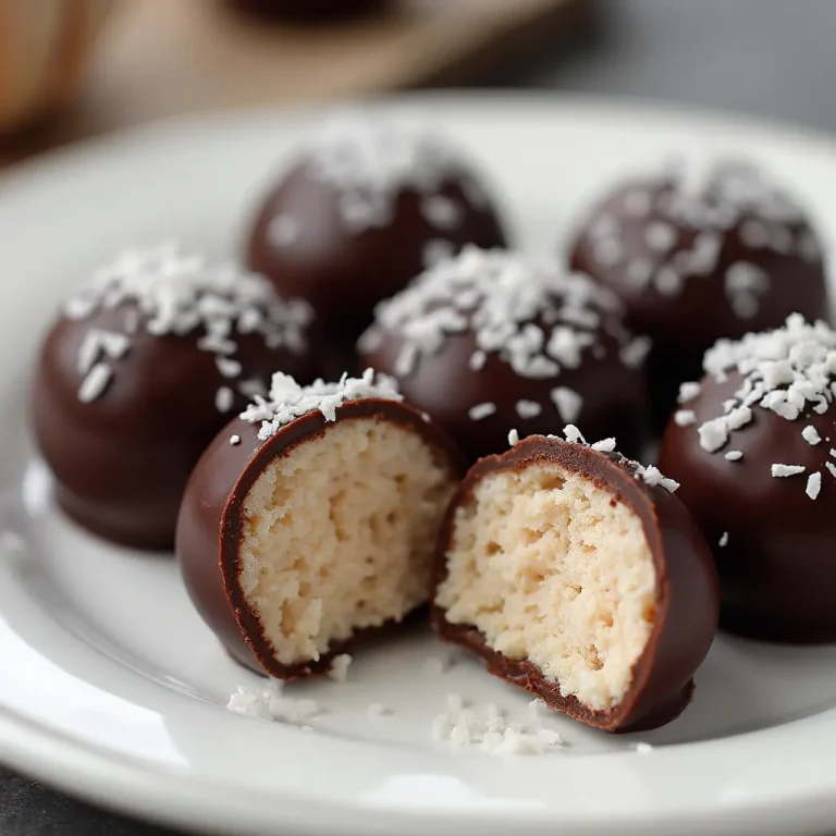 No-Bake Coconut Cream Balls Recipe