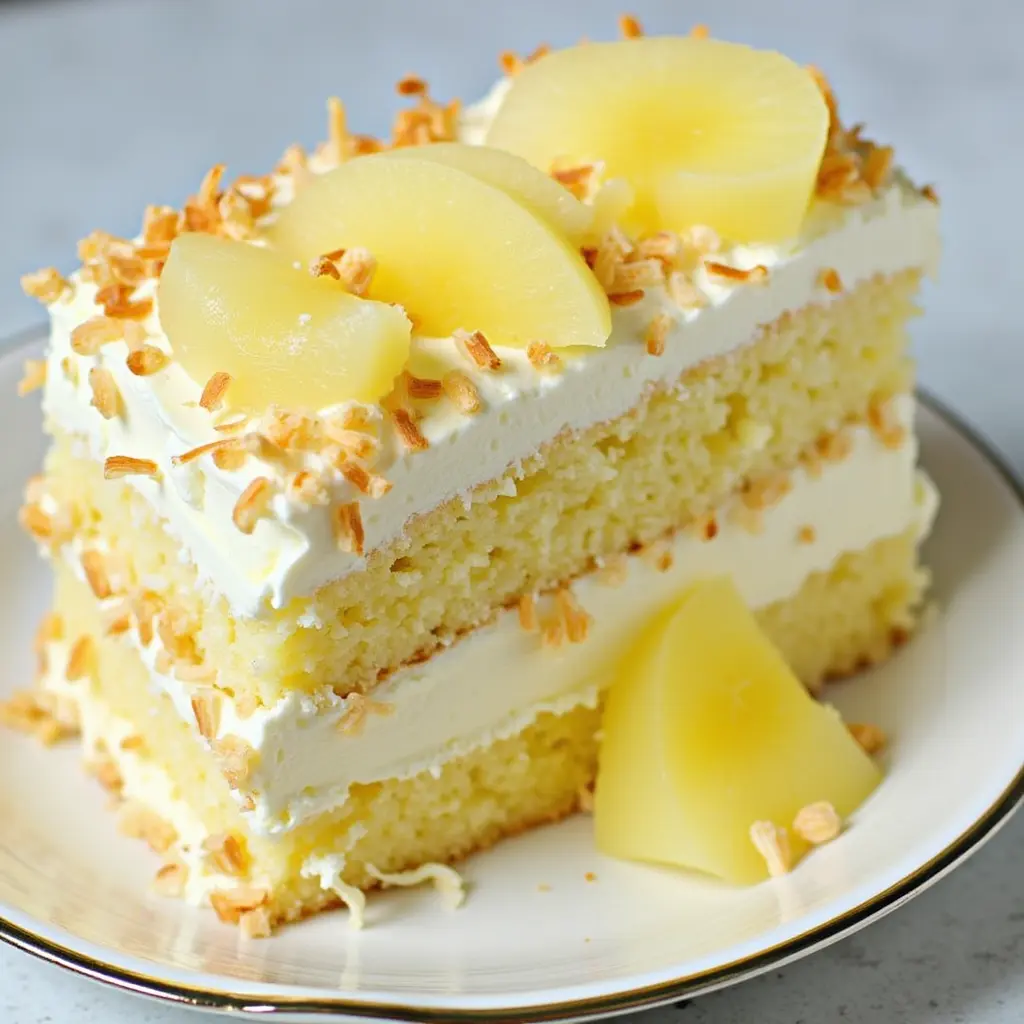 pineapple coconut dream cake