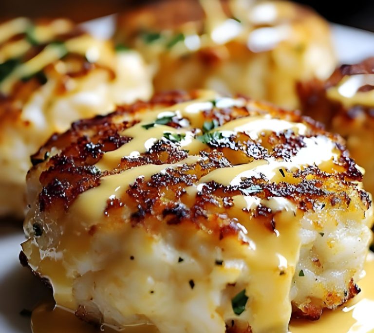 Easy Cheddar Bay Crab Cakes with Zesty Lemon Butter Sauce (Better Than Restaurants!)
