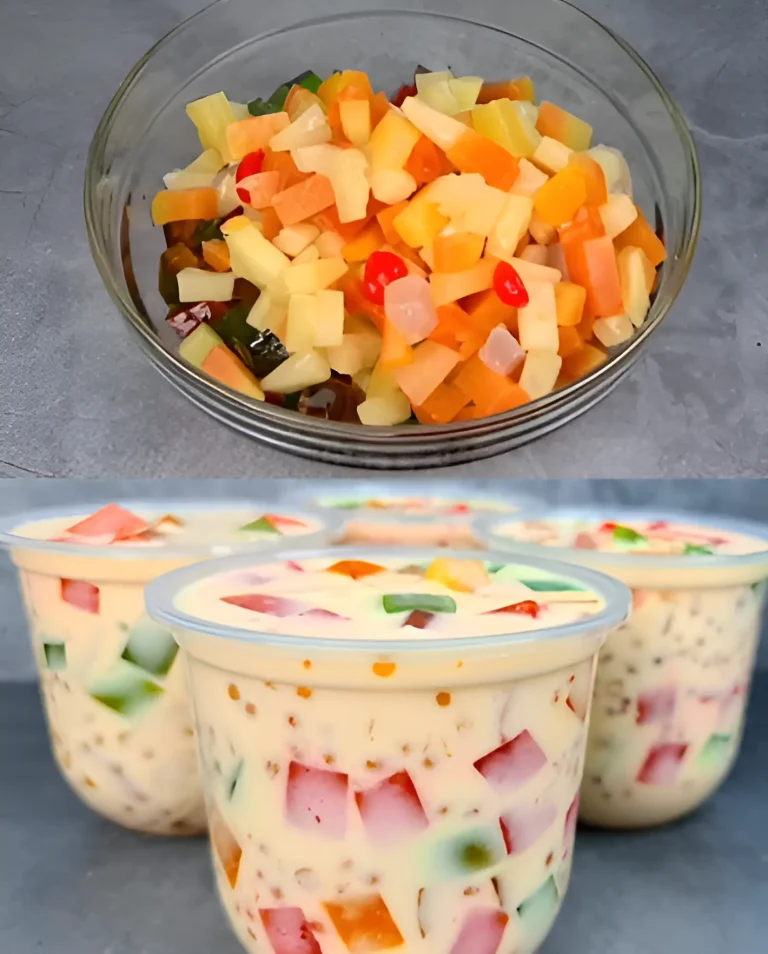 Creamy Tropical Fruit & Jelly Delight: Easy Recipe for Sweet Celebrations!