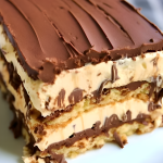 NO BAKE PEANUT BUTTER ECLAIR CAKE