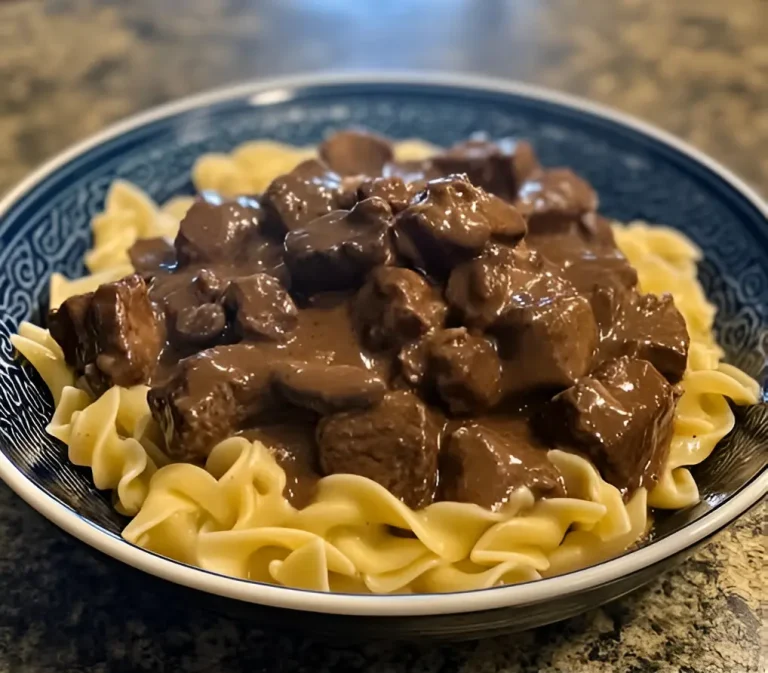 Crockpot Beef Tips & Noodles Recipe