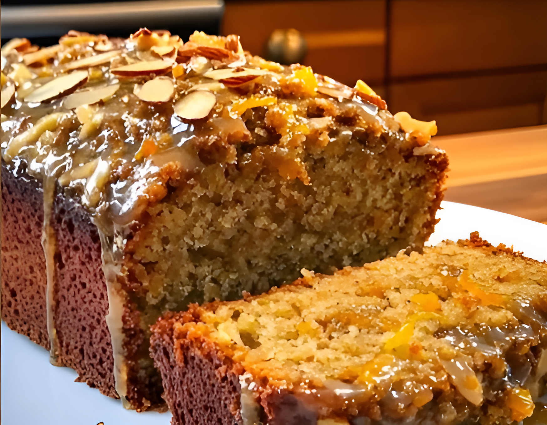 Date, and, Orange, Almond,Loaf,Recipe