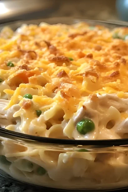 Easy Chicken Noodle Casserole Recipe