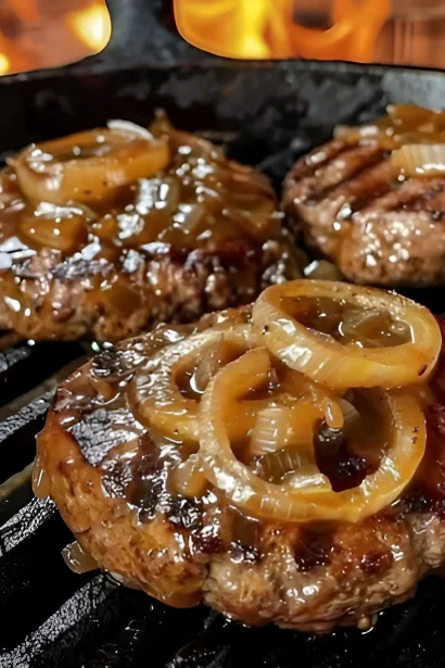 Easy-Hamburger-Steak-with-Mushroom