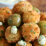 Fried Crispy Olives with Garlic Aioli Recipe