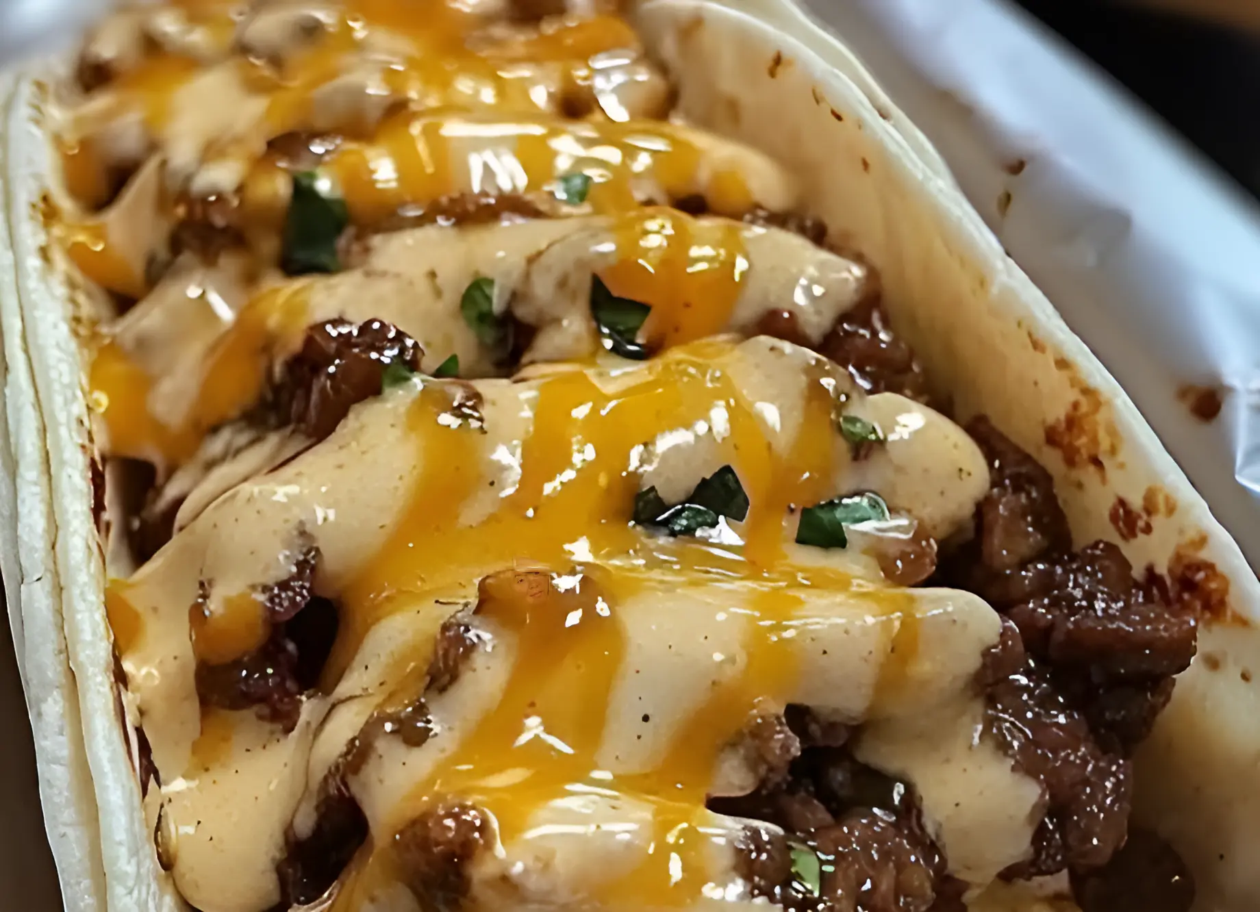 Garlic Butter Honey BBQ Beef Tacos