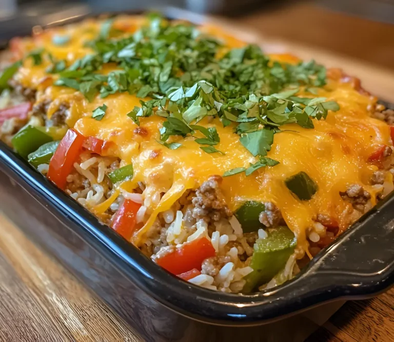 Cheesy Stuffed Pepper Casserole Recipe