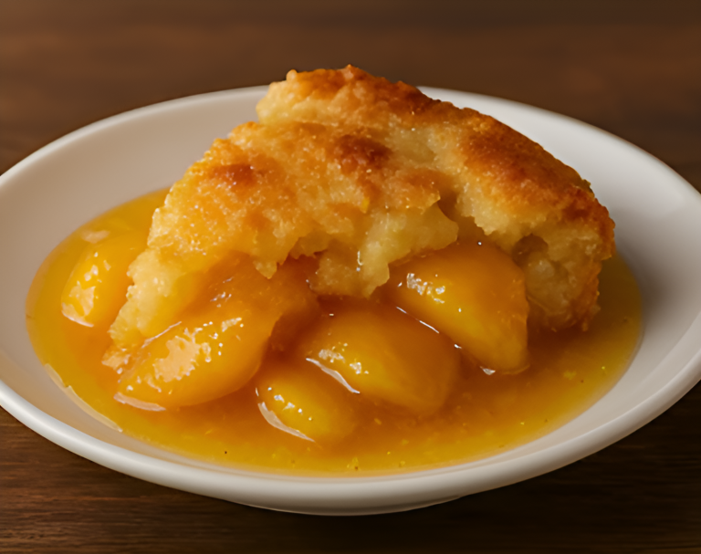 Warm Peach Cobbler with Butter Crust