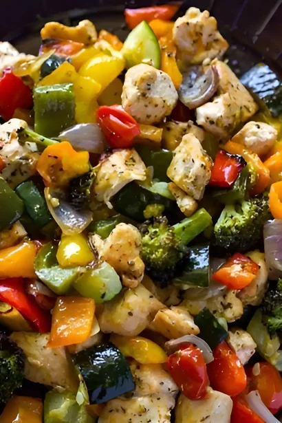15-Minute Healthy Roasted Chicken and Veggies