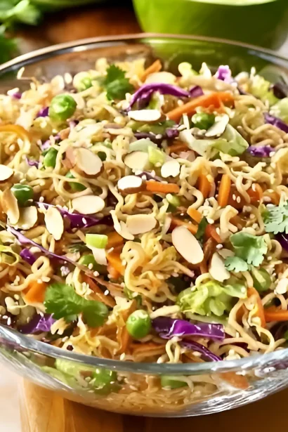 Crunchy Asian Ramen Noodle Salad Recipe
