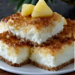 Easy Pineapple Coconut Cheesecake Bars Recipe