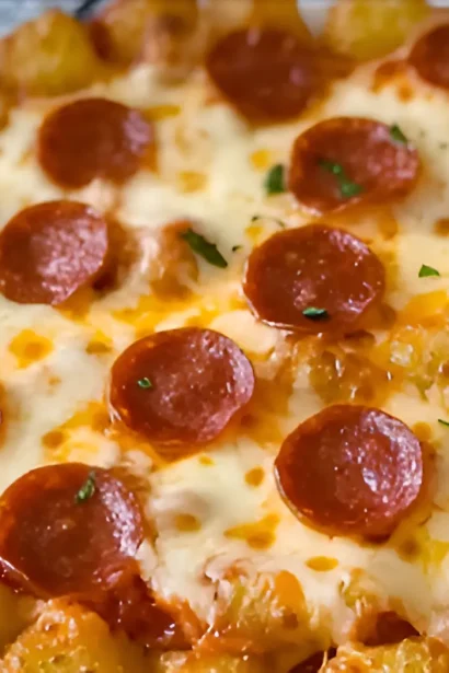 Easy Tater Tot Pizza Casserole Recipe
