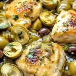 Mediterranean Lemon Chicken with Artichokes