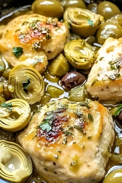 Mediterranean Lemon Chicken with Artichokes
