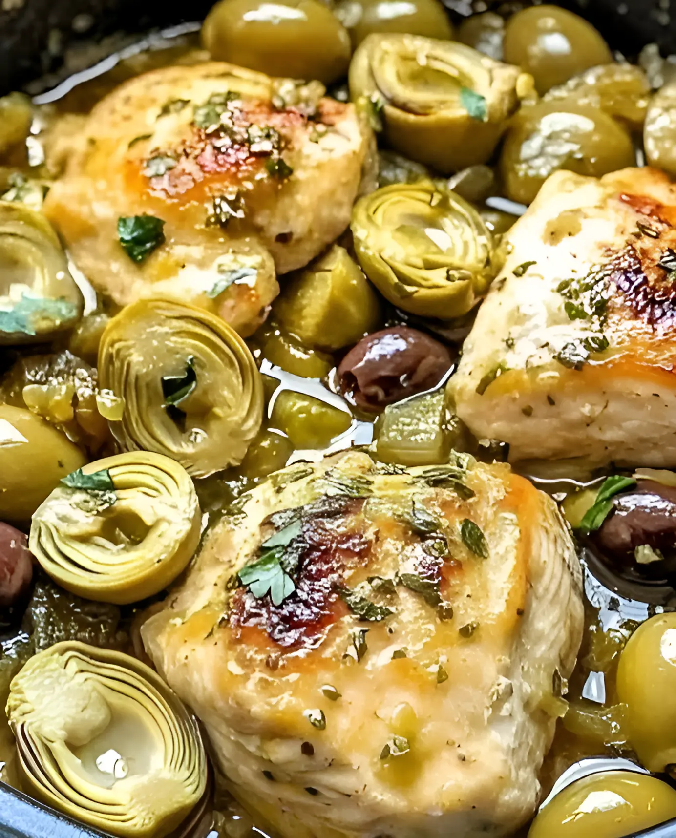 Mediterranean Lemon Chicken with Artichokes