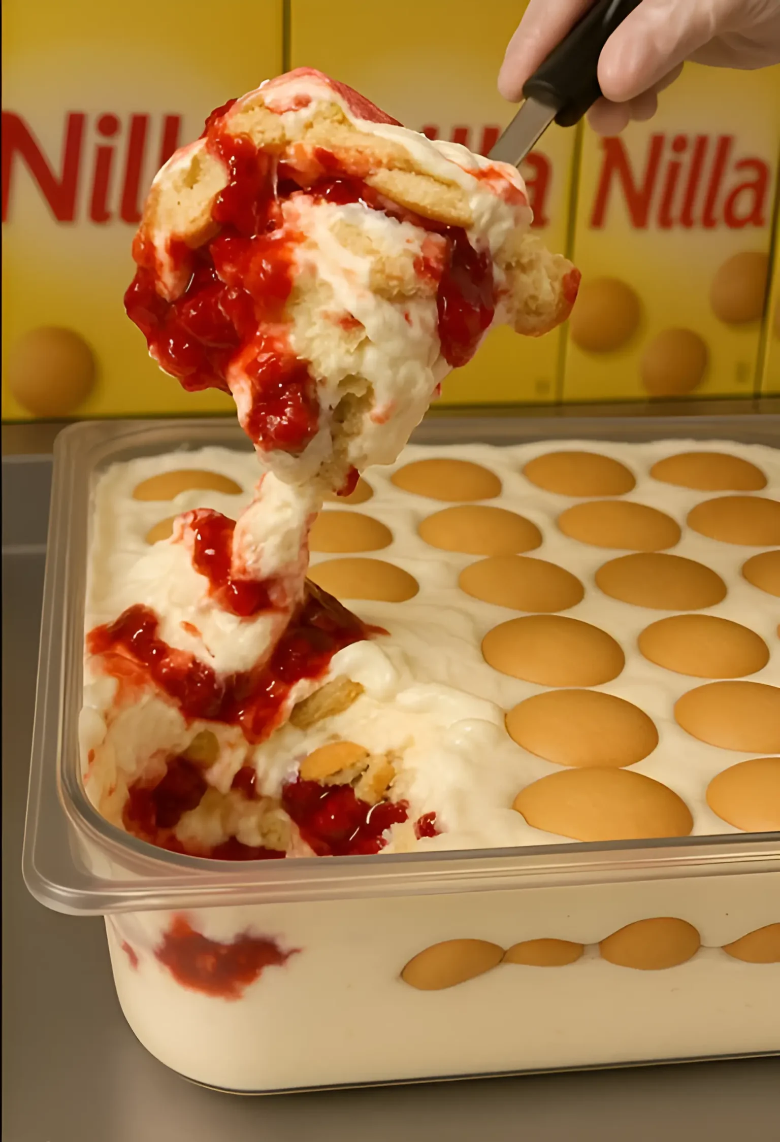 Strawberry Banana Pudding Dessert