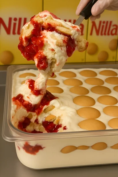 Strawberry Banana Pudding Dessert
