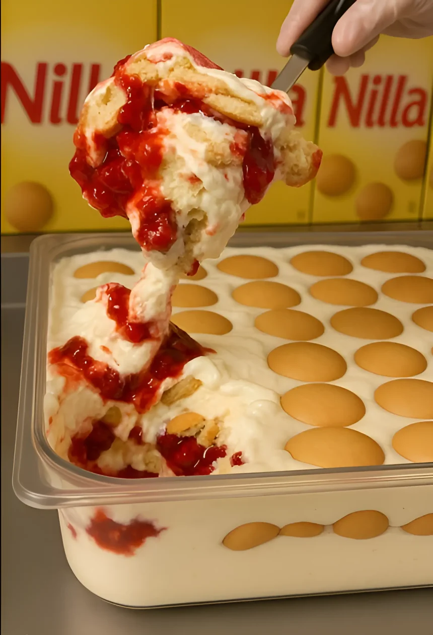 Strawberry Banana Pudding Dessert