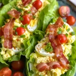 BLT Egg Salad Lettuce Wraps Recipe