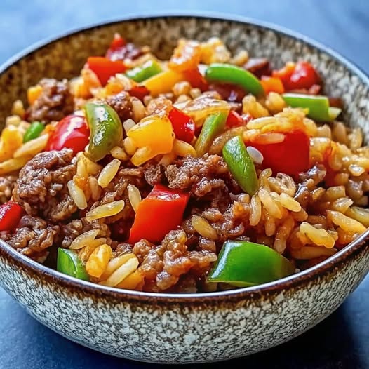 Beef and Pepper Rice Bowl 2