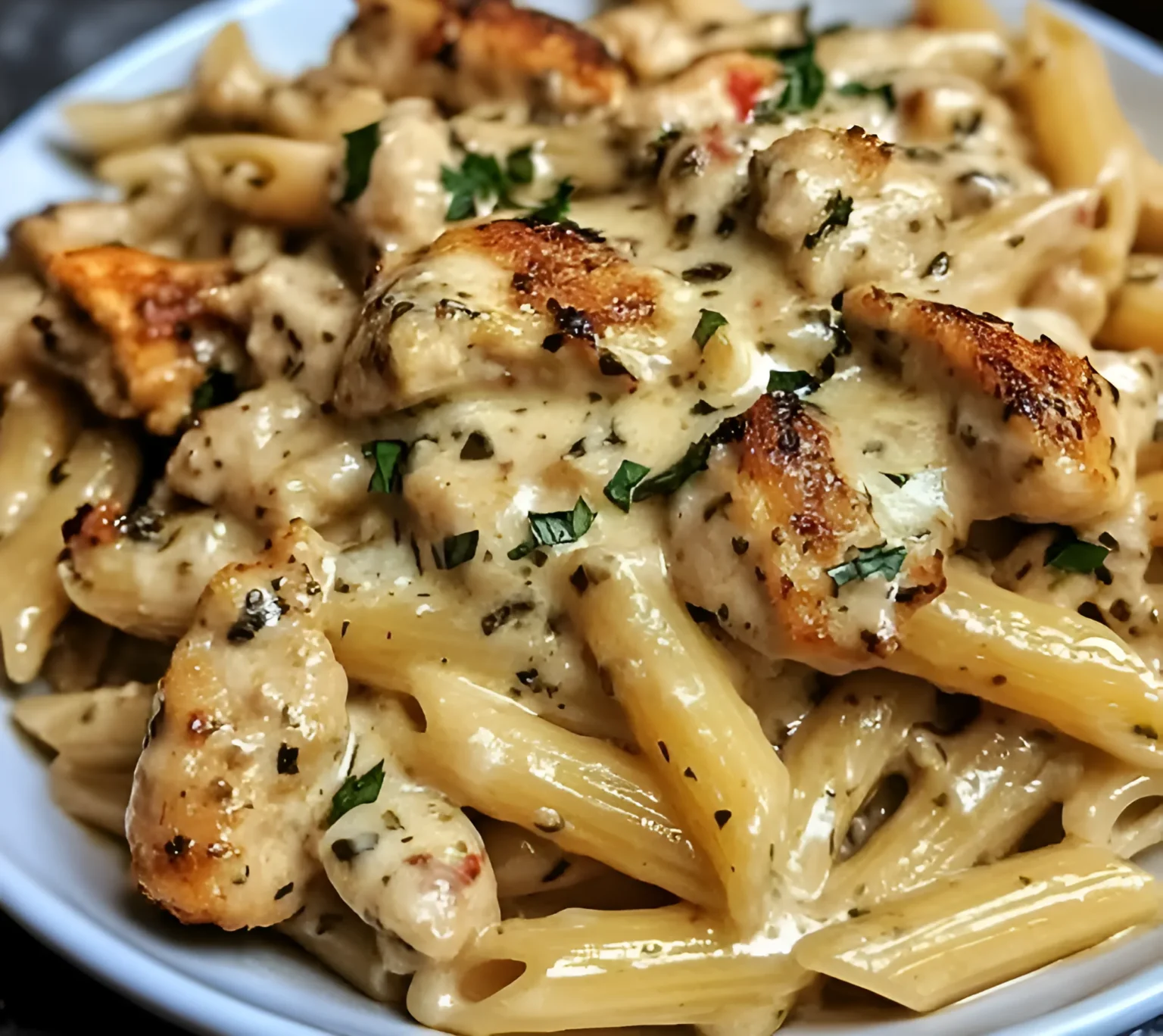 Creamy Parmesan Herb Chicken Penne