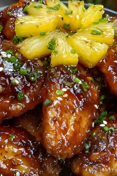 Easy Brown Sugar Pineapple Chicken Wings