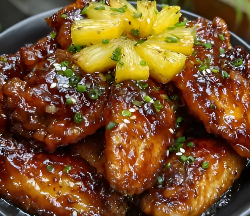 Easy Brown Sugar Pineapple Chicken Wings