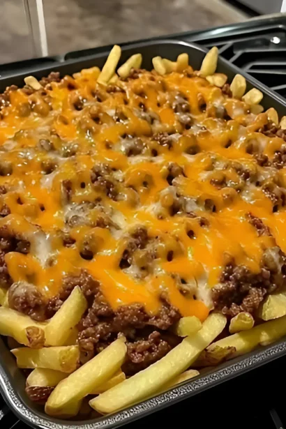 Easy Cheesy Loaded Beef Fries Recipe