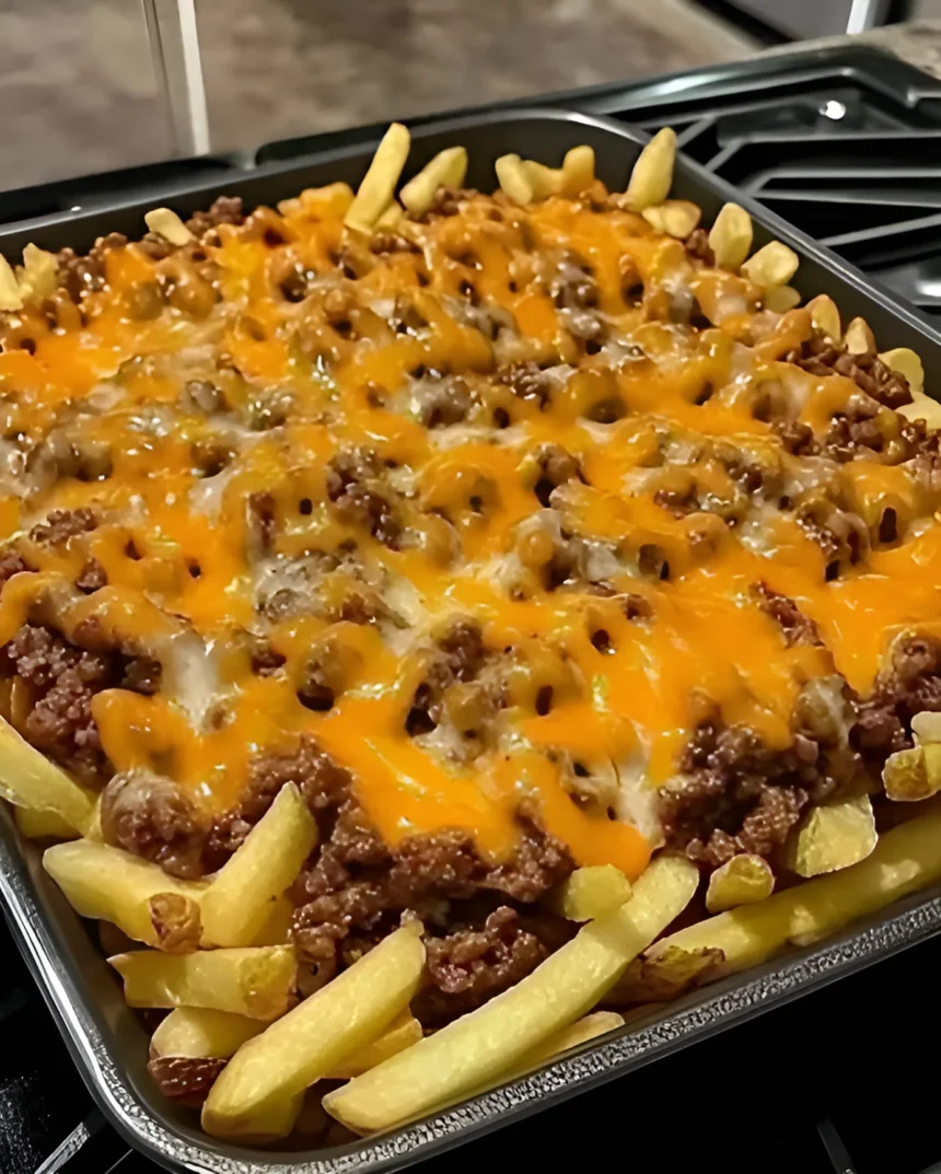 Easy Cheesy Loaded Beef Fries Recipe