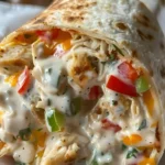 Easy Chicken Bell Pepper Ranch Burritos Recipe
