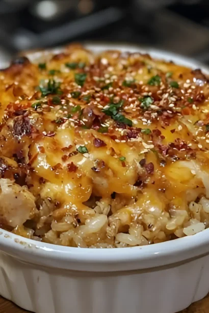 Easy Spicy Korean Chicken and Rice Casserole Recipe