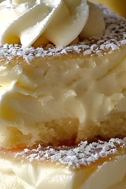 Easy Vanilla Custard Cream Squares Recipe