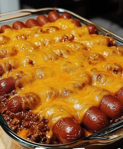 Fully Loaded Classic Chili Cheese Dog Casserole e1750943365791