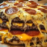 Giant Burger Pizza Recipe - Easy Homemade