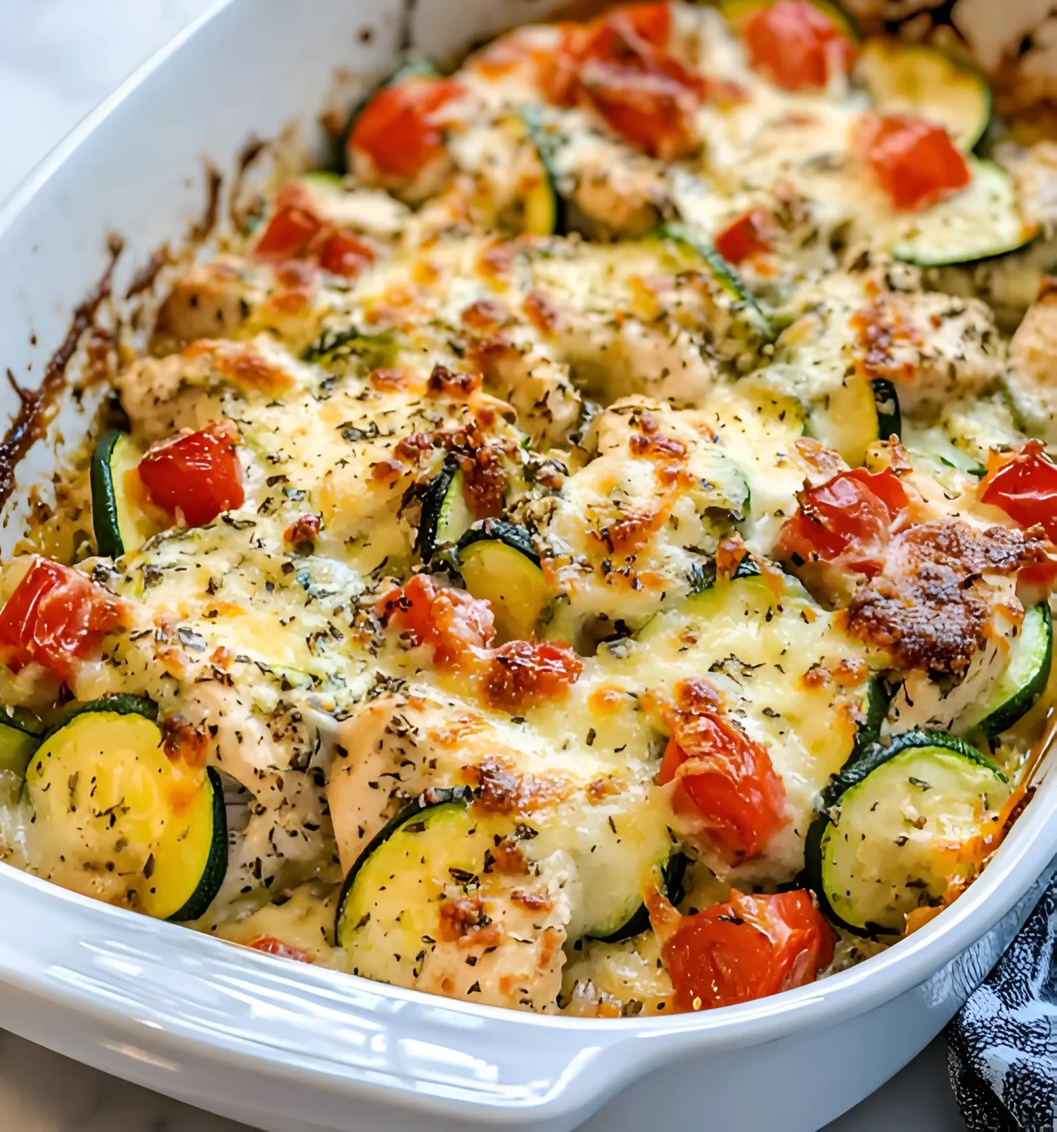 Easy Mediterranean Chicken and Zucchini Bake Recipe