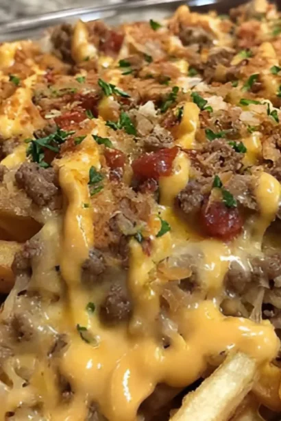 Cheeseburger French Fry Bake Recipe
