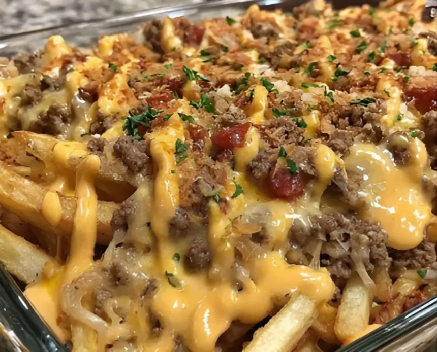 Cheeseburger French Fry Bake Recipe