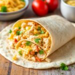 Cheesy Garlic Chicken Wraps p