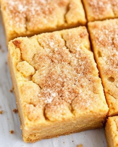 Chewy Snickerdoodle Cookie Bars