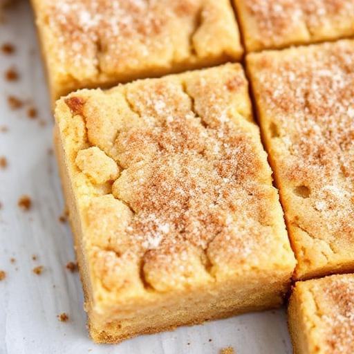 Chewy Snickerdoodle Cookie Bars