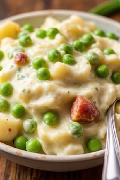 Creamed Potatoes and Peas