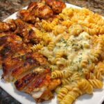 Creamy Velveeta Chicken Rotini with Mozzarella Garlic Sauce