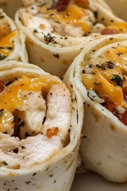 Easy Chicken Bacon Ranch Pinwheels Recipe