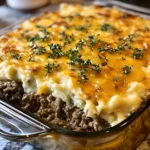Easy Cowboy Meatloaf and Potato Casserole Recipe