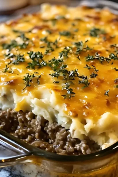 Easy Cowboy Meatloaf and Potato Casserole Recipe