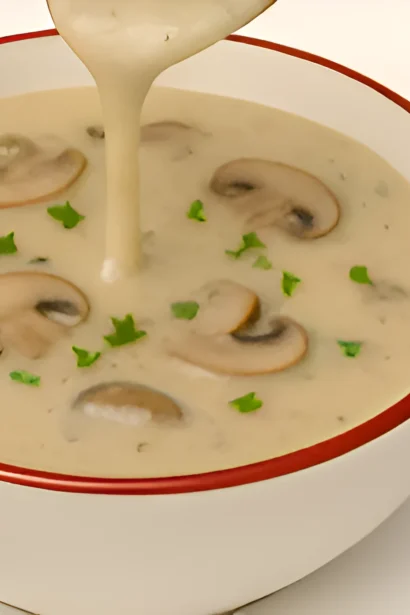 Easy Creamy Mushroom Soup Recipe