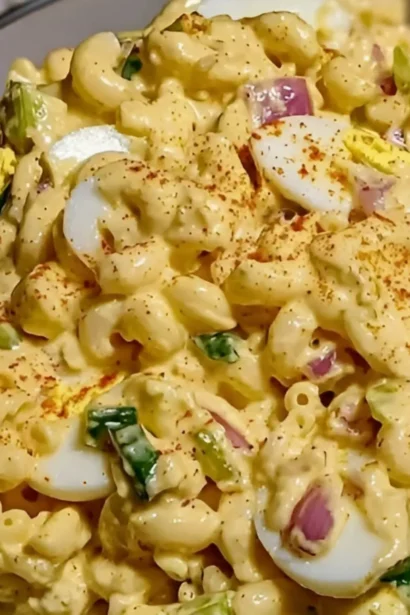 Easy Deviled Egg Macaroni Salad Recipe